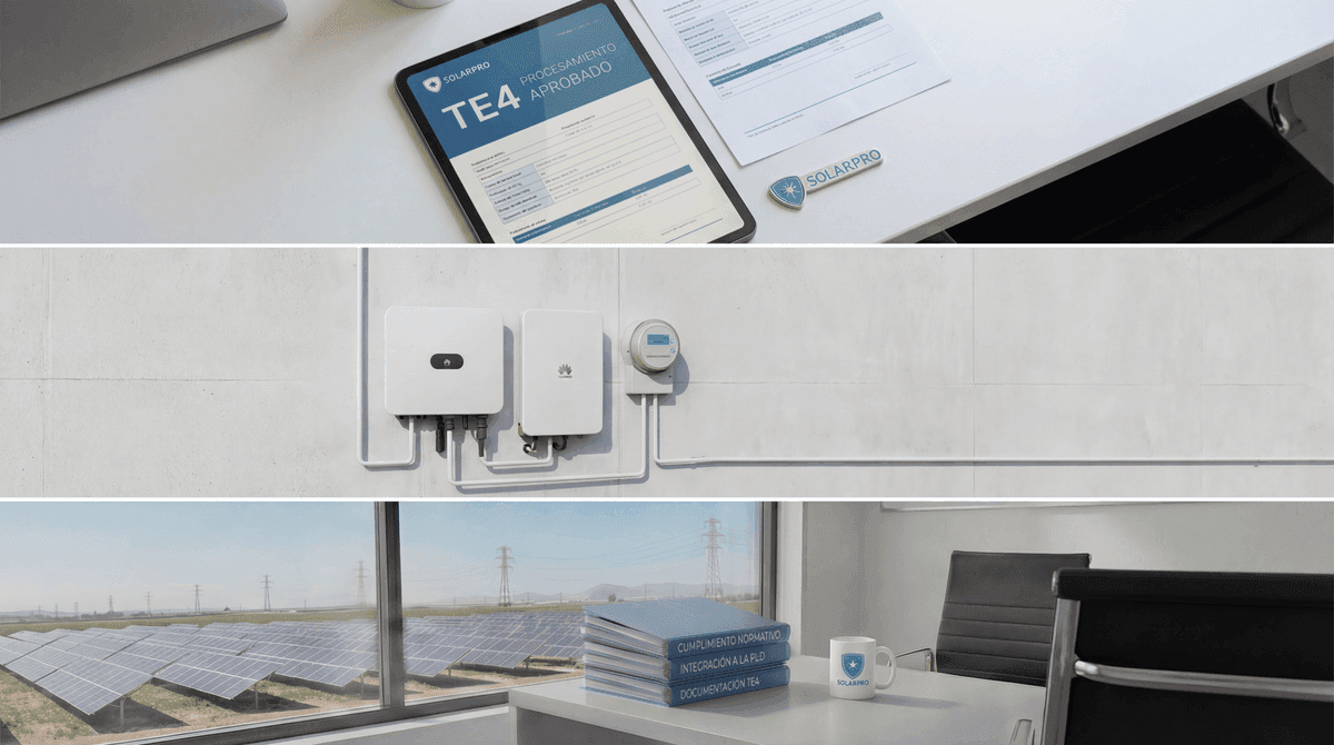 SolarPro — documentación TE4, inversor Huawei y oficina corporativa